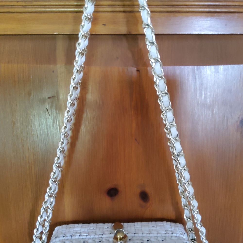 Authentic Vintage 1960's Rodo White Basket Weave Made in Italy EUC - Picture 13 of 16